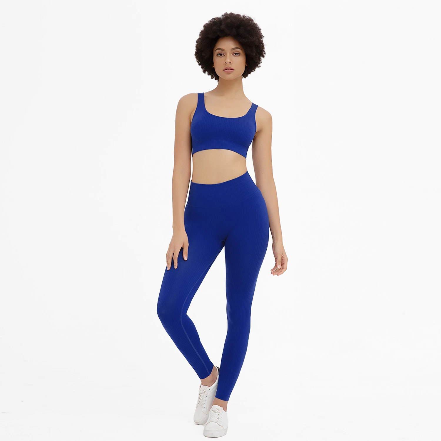 Ensemble de sport pour femmes comprenant un soutien-gorge de sport et un legging taille haute sans couture pour le yoga et la remise en forme