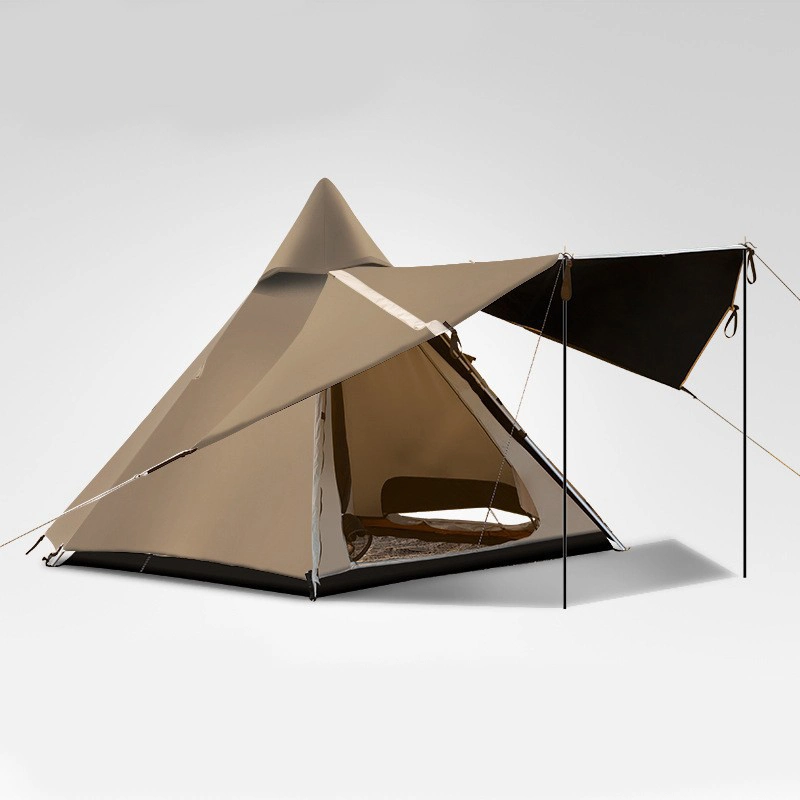 Esportes ao ar livre Entretenimento grande 4-6 pessoa Família Indian Camping Tent Para viajar