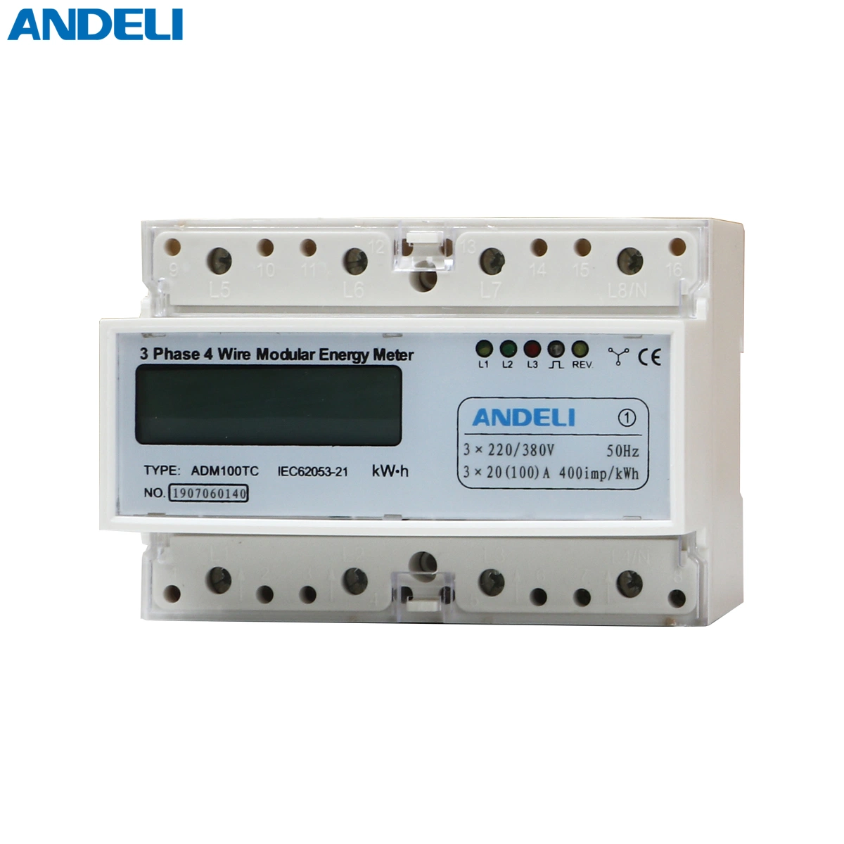 Adm100tc 10-60A 3 Phasenmessgerät für digitale Energie