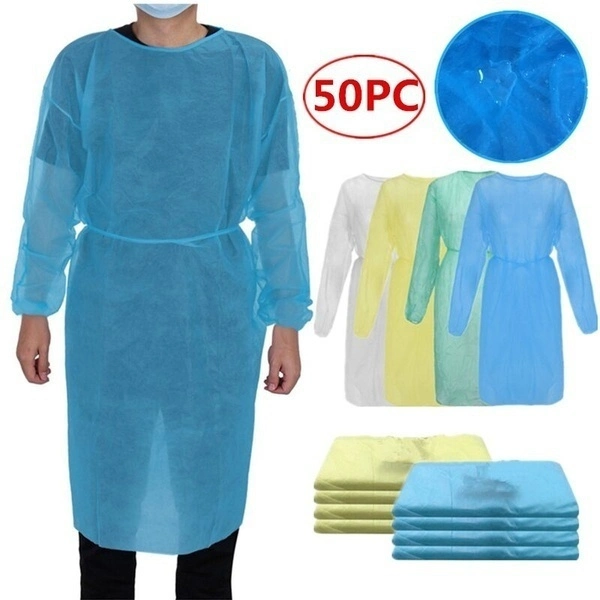 Custom Disposable Clothes PP 25 GSM Non Woven Isolation Gown