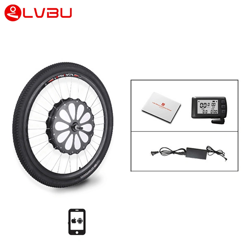 2022 New 36V 48V 250W 350W 500W Lvbu Bx30d Ebike E Bike Electric Bicycle Hub Motor Wheel Conversion Kit with Optional Battery for 16-29 Inch 700c Wheel