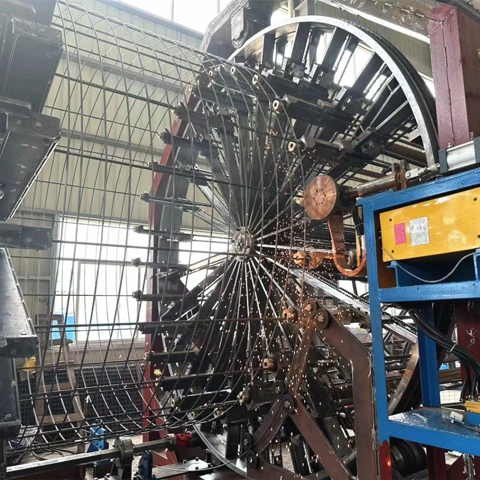 El tubo del cilindro de la barra de concreto reforzado de la jaula de equipos de soldadura del tubo de concreto máquina