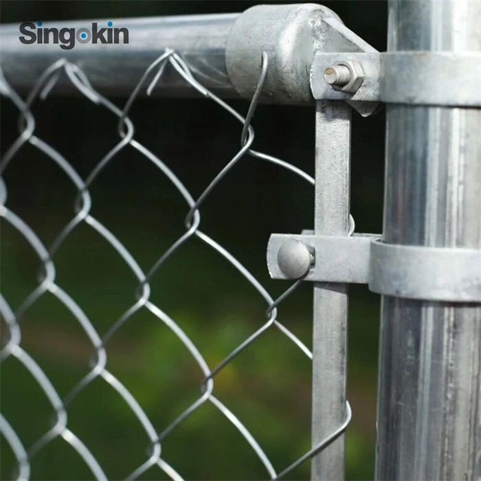 6FT 8FT Diamond Shape Cyclone Hurricane Net Mesh Fencing Sportsfield Galvanized and PVC Coated Chain Link Fence Price