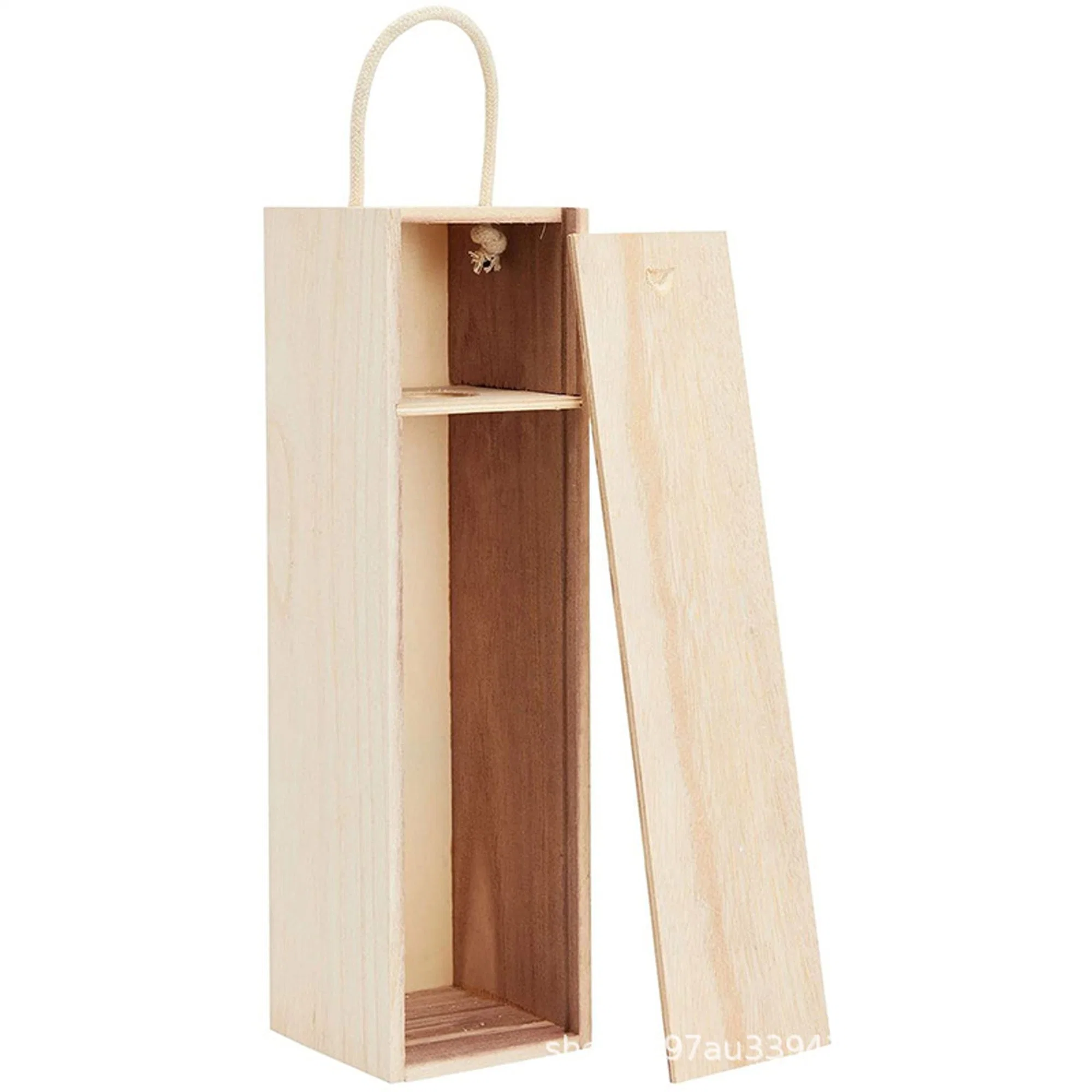 Kunsthandwerk Geschenke Geburtstage Haushaltswaren 2 Pack Unvollendete Holz Weinbox Mit Griff