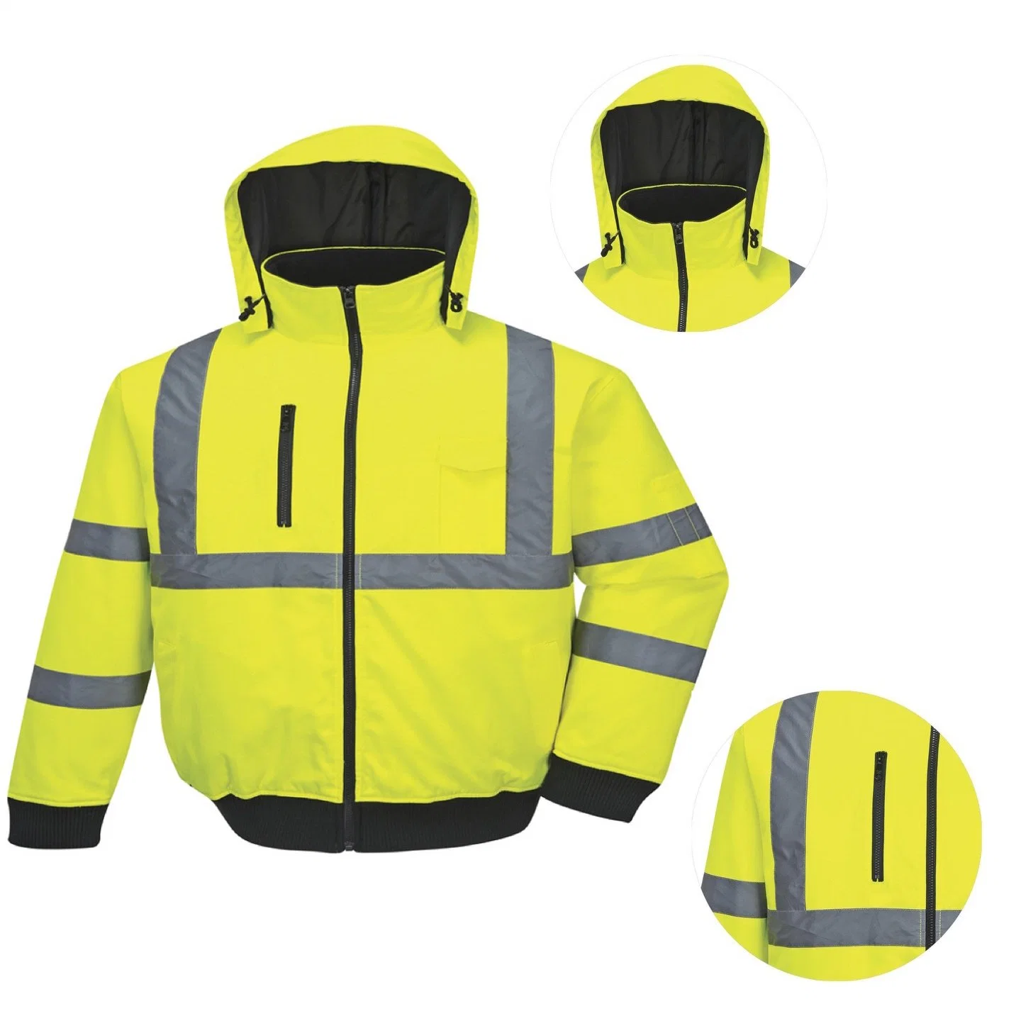 Chaquetas de seguridad a medida Construcción Trabajo de alta visibilidad Reflector ropa Seguridad Chaquetas