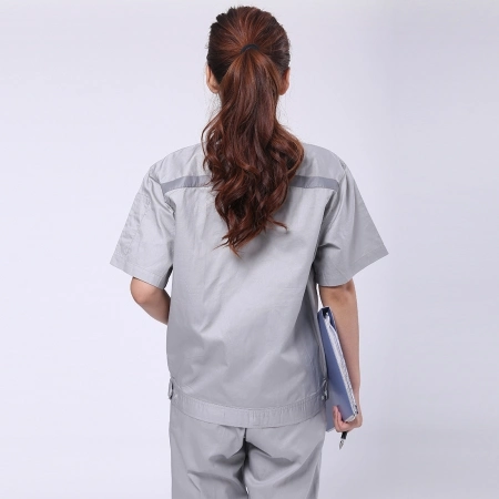 Chinese Safety Wear Customized Summer Anti-Static Multi-Pockets Red Coverall Workwear