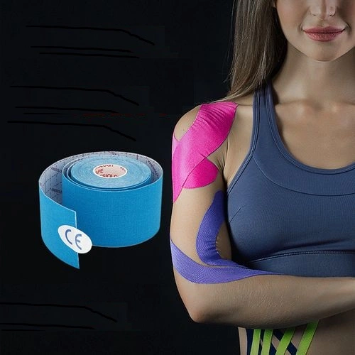 Kinesiotape cómodo Sweatproof piel sin residuos de adhesivo en cinta cinta deportiva Kinesiología músculo del cuerpo de la cinta cinta cinta cinta de elevación de pecho cara