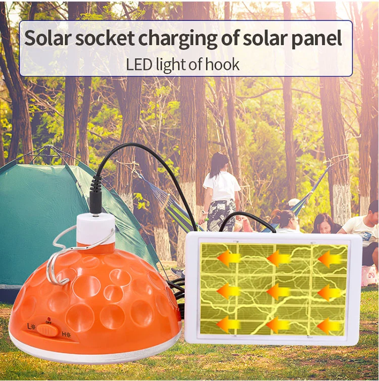 LED Light 4V Lead-Acid Battery Easy Power Solar Camping Light