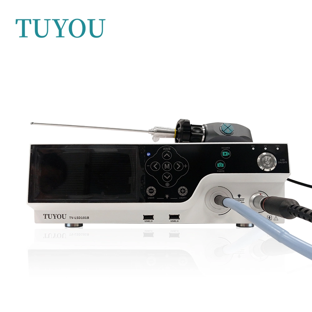 Design noir Tuyou caméra médicale Full HD avec source de lumière médicale pour la chirurgie de l'endoscopie de l'équipement