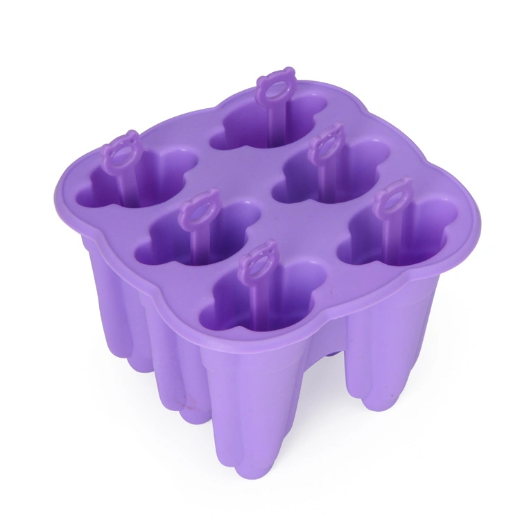 Custom Purple Silicone Ice Popsicle Mold