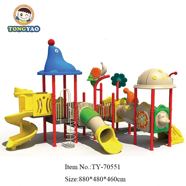 Tongyao Latest Outdoor Children Playground Plastic Equipment Slide