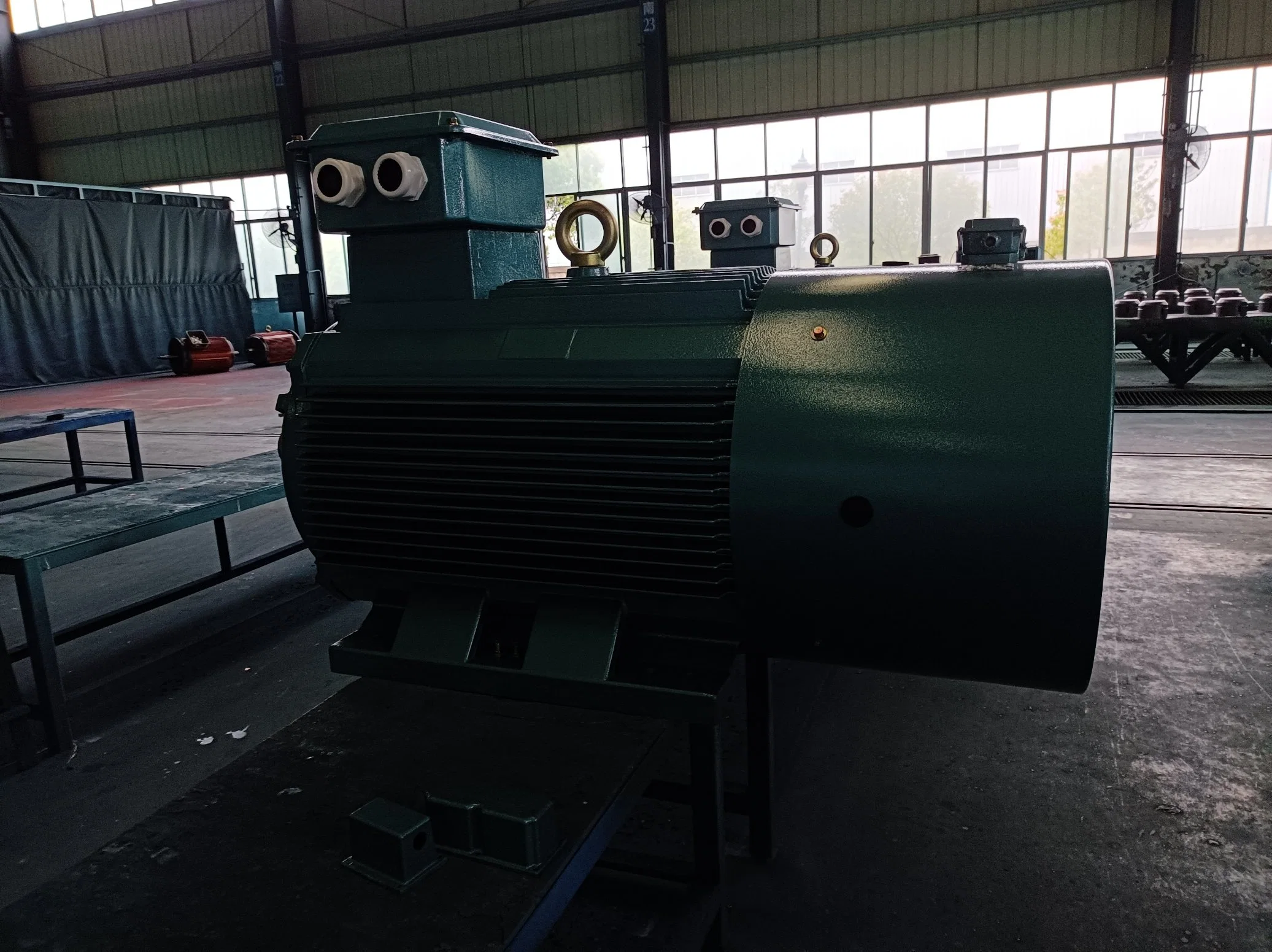 Single phase electric motor assembly