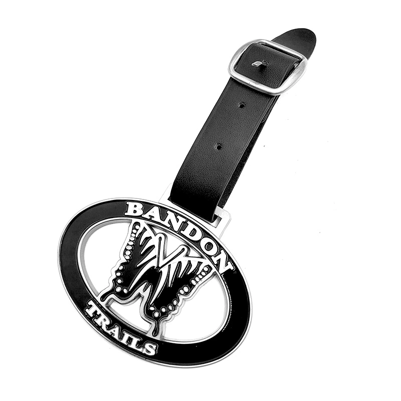 PU Leather Keychain Alloy Award Promotional Advertising Gift