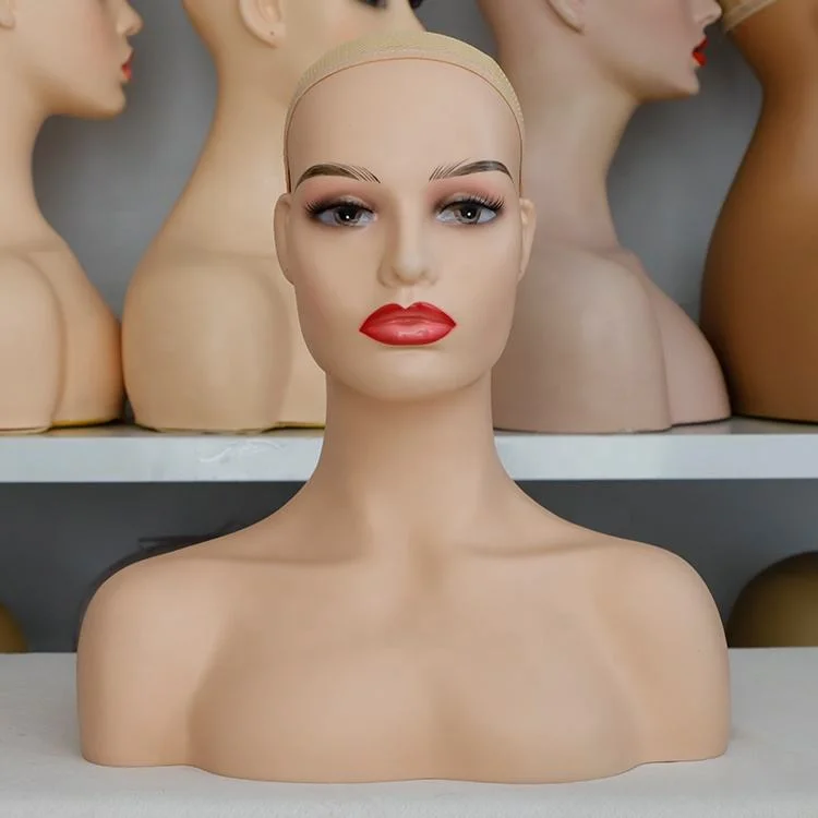 Realistic Mannequin Head for Wigs Female for Wig Display/Hat