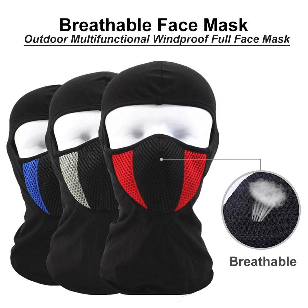 Motorcycle Balaclava Moto Face Mask Motorcycle Cycling Bike Full Face Mask Black One Size Esg13015