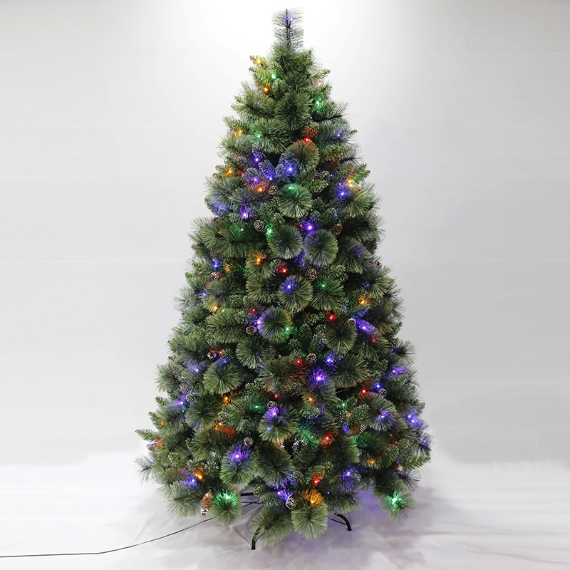 Factory Directly Sale Flocking Christmas Tree with Lights Home Decoration