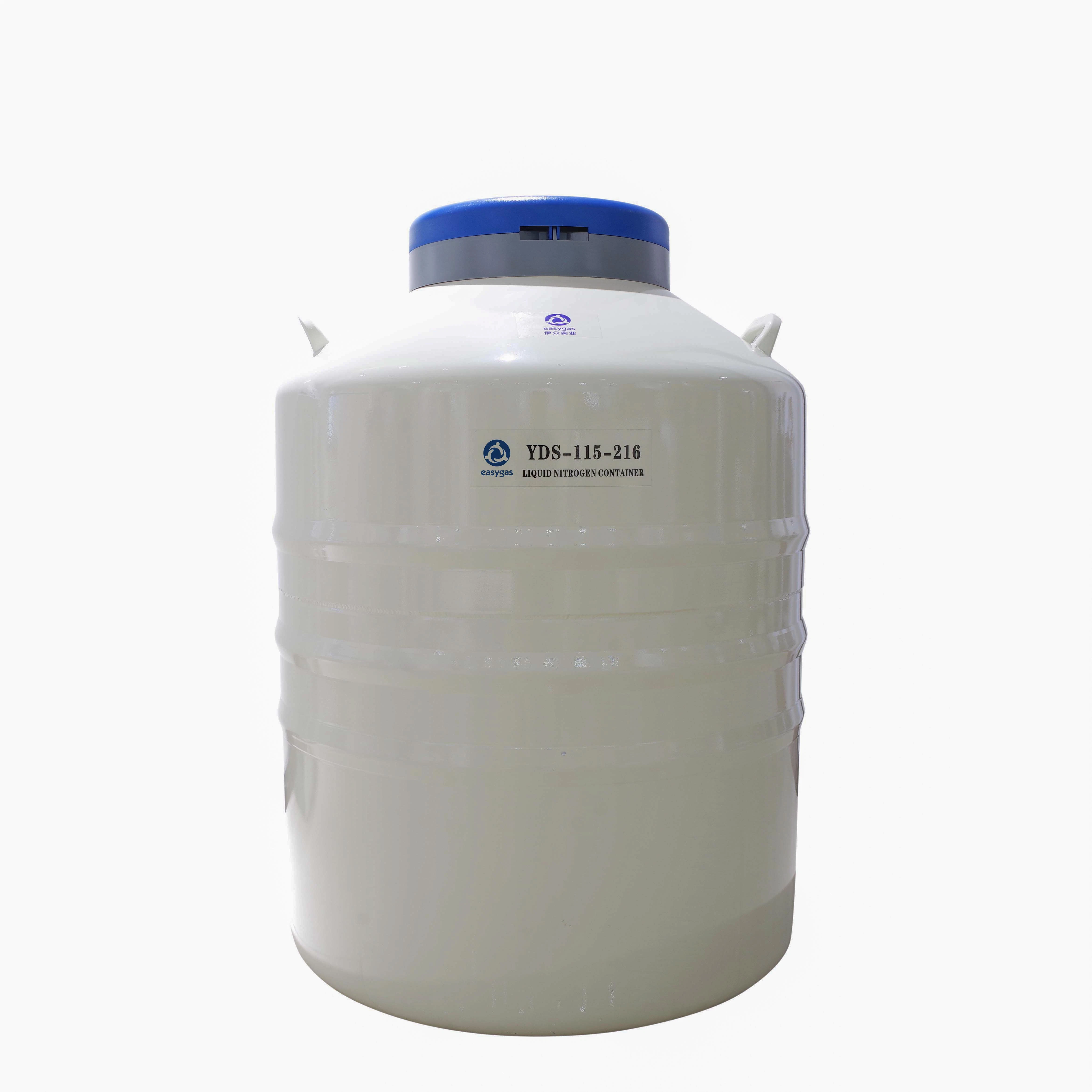 Yds-115-216 Liquid Nitrogen Tank Cryogenic Dewar Liquid Nitrogen Container for Semen Storage