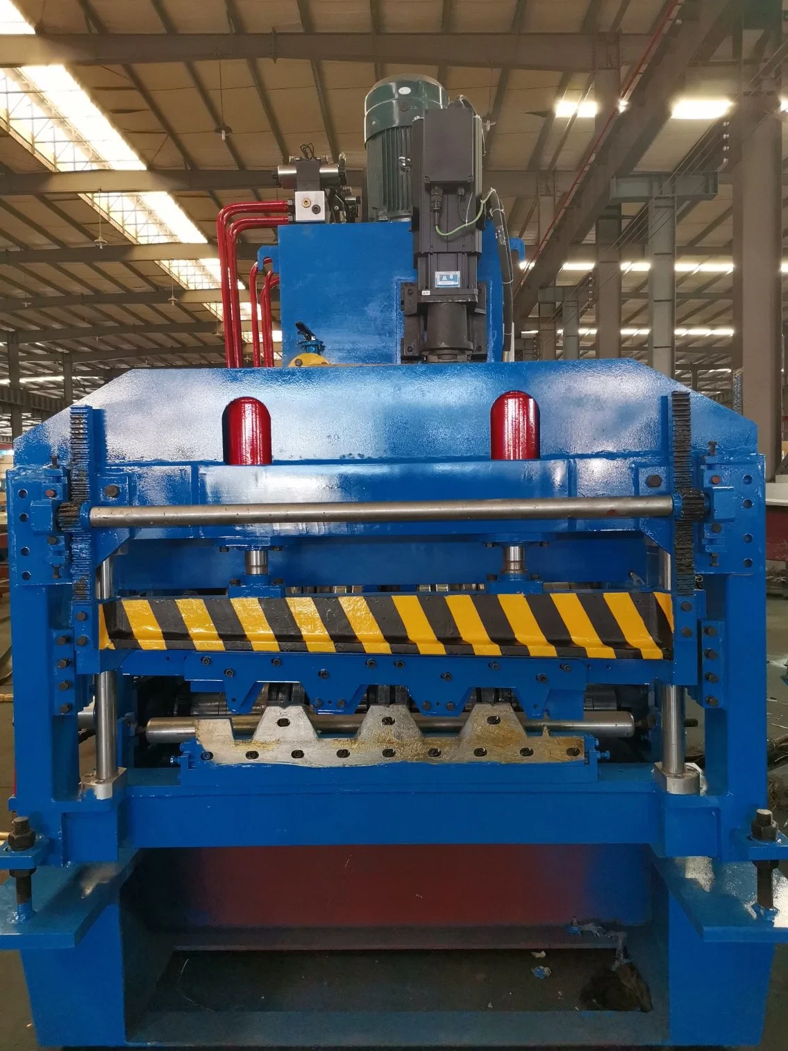 980 Shaped High Strength Bearing Steel Structure Floor Decking Cold Roll Forming Machine