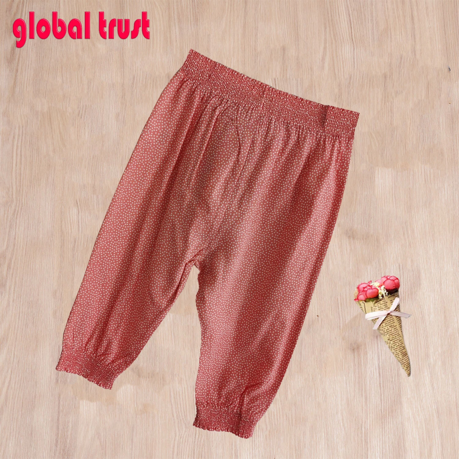 Boutique Infants Winter Pants Toddlers Lace Ribbed Cotton Pants Unisex Elastic Waist Pants