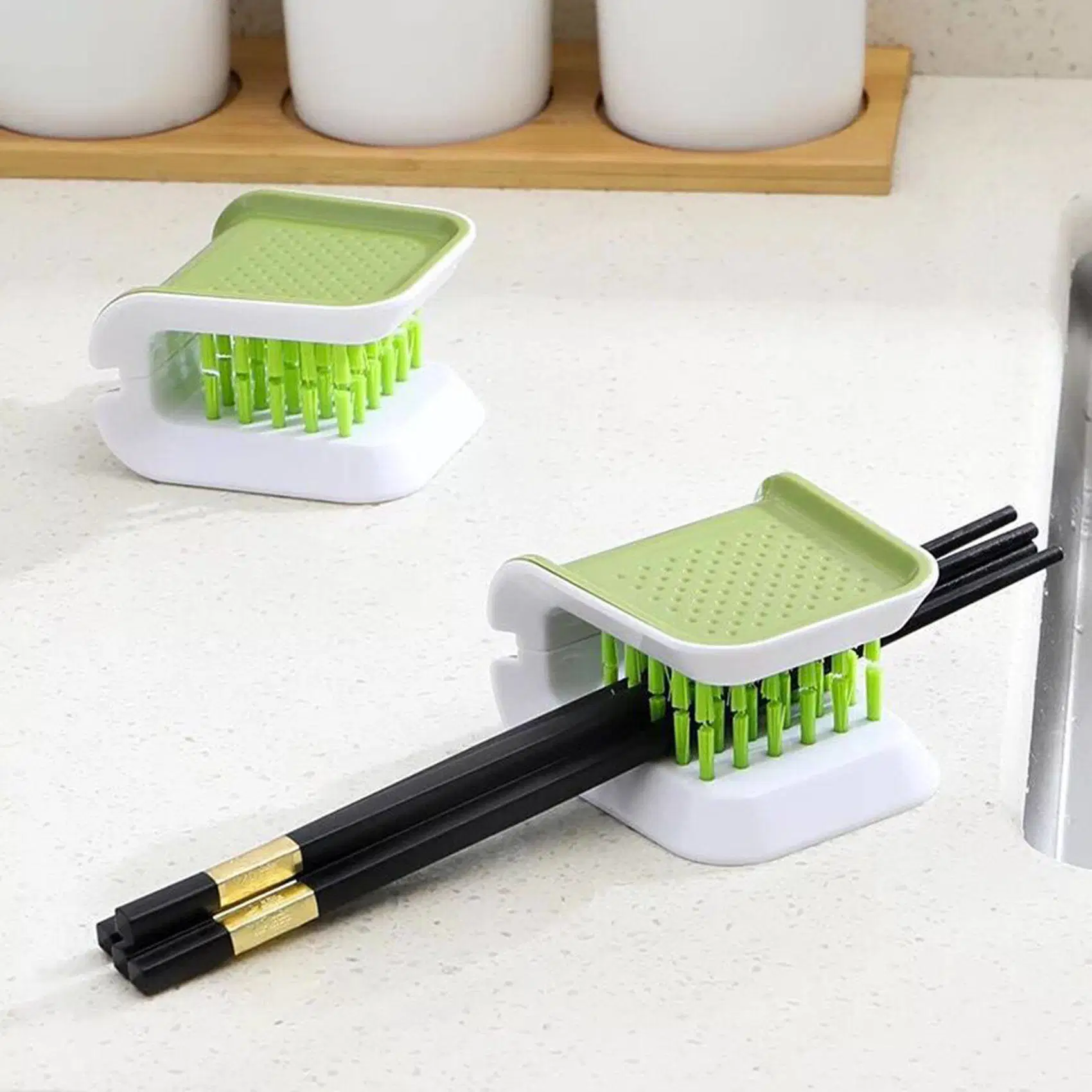 Multifunctional U Type Two-Sided Plastic Clean Tool Knife Cleaning Brush