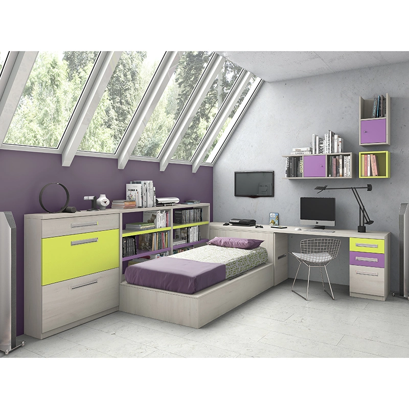 Solo al por mayor de niños cama de madera Muebles de hogar Muebles de dormitorio moderno para niños