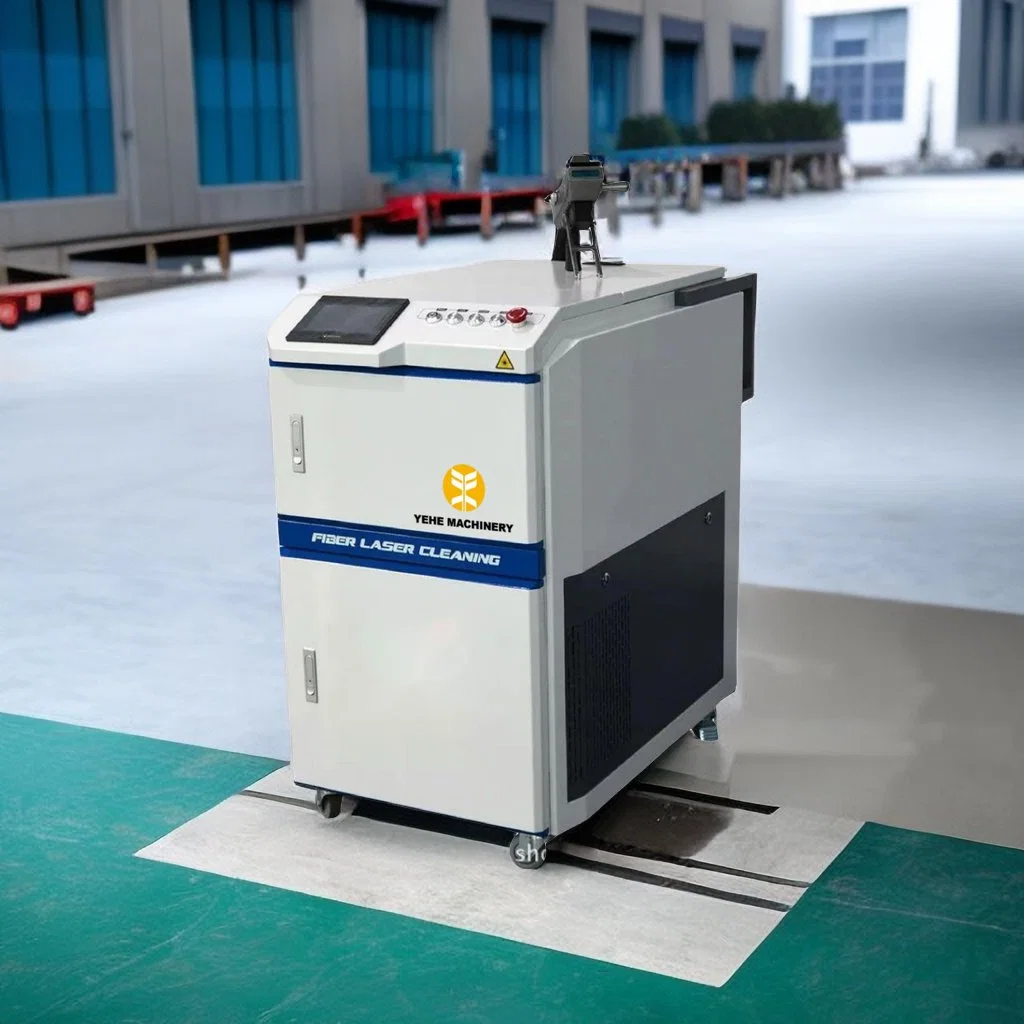 100W 200W Pulse Portable Fiber Laser Cleaning Machine Removal of Bricks Oil Stains on Metal Coating Rust Removal Paint Removal