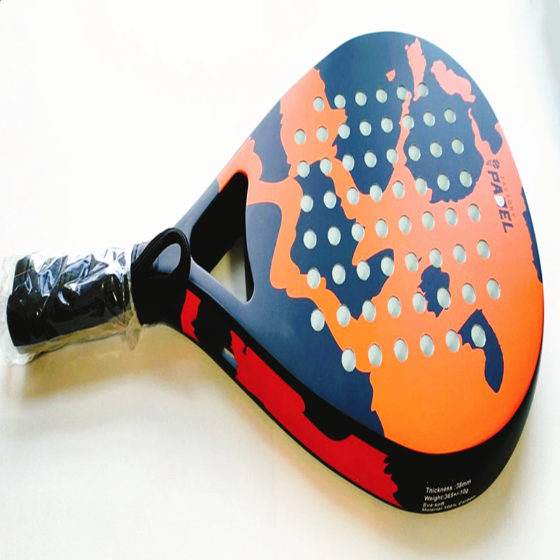 Light Weight Carbon Raqueta De Playa De Padel Tejida 12K