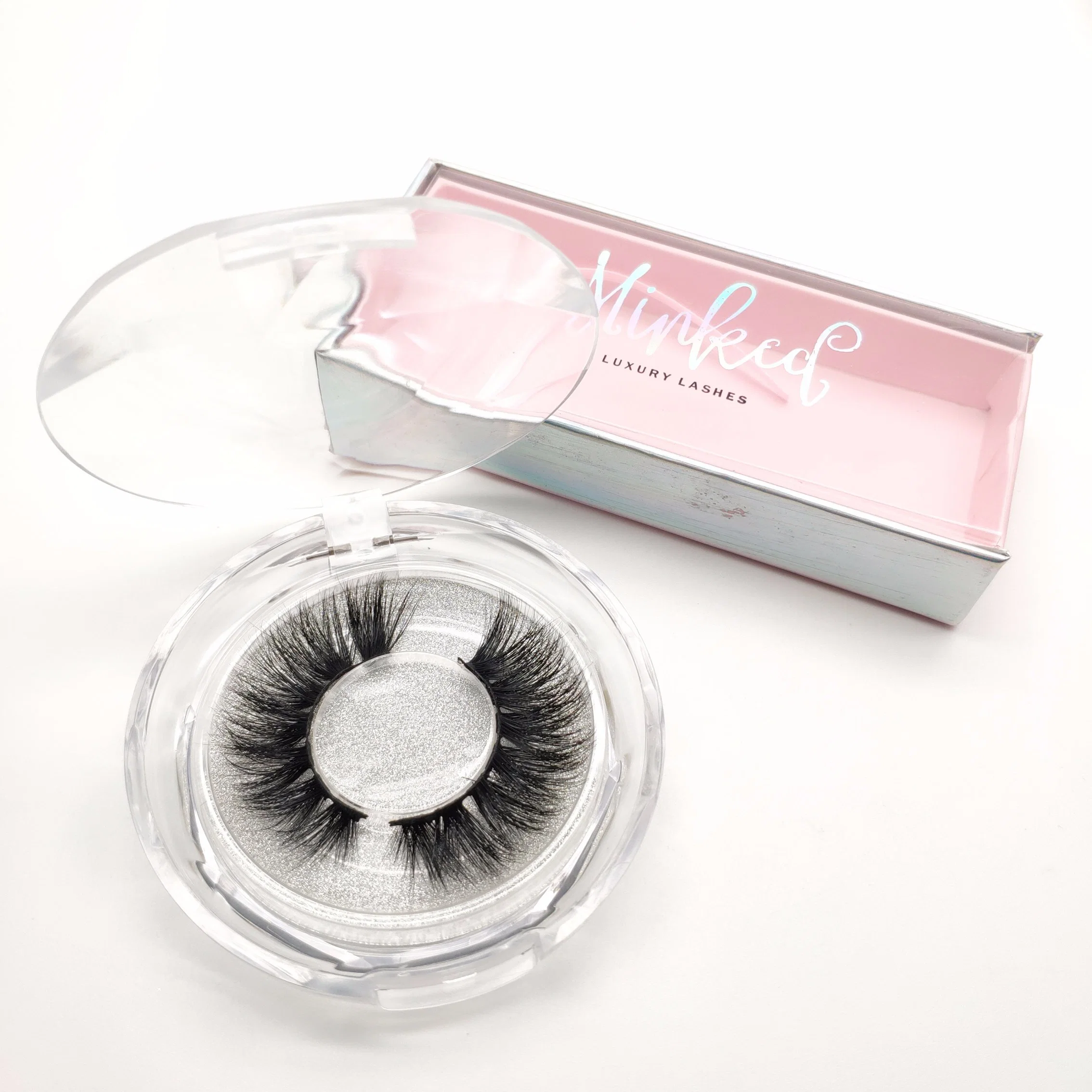 Paquete de Caja de etiquetas privadas D008 de lujo 3D Eyelash