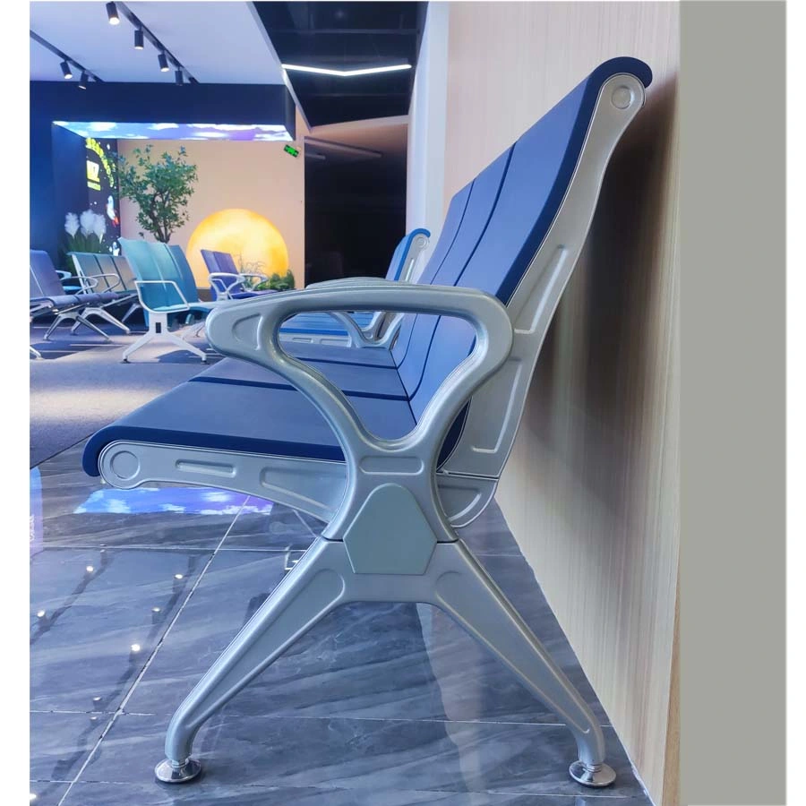 Modern Metal 3 Seats Public Reception Hospital Airport Waiting Bench Chair