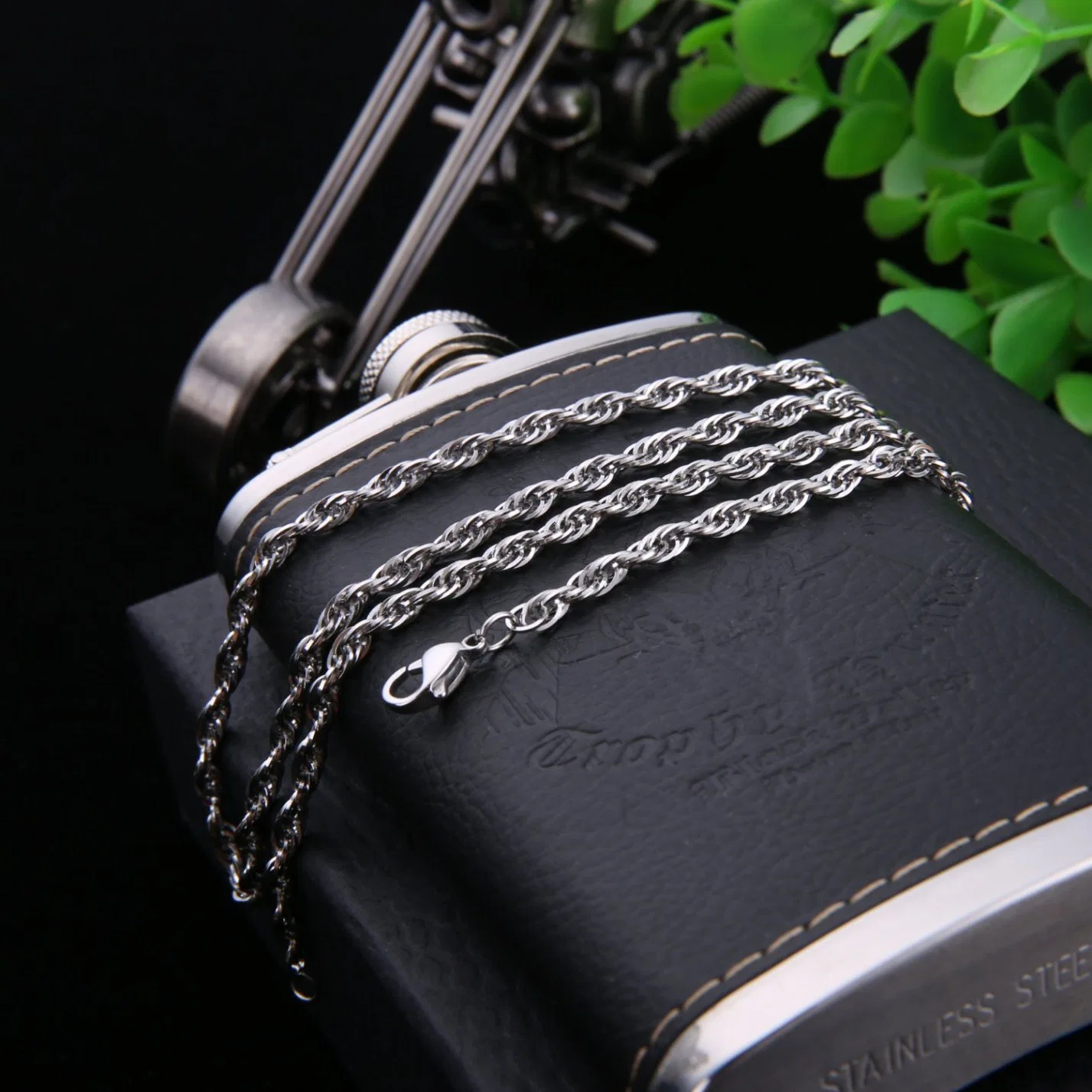 Wholesale/Supplier Triplicate Square Wire Chain Necklace Bracelet Jewellery Fashion Accessories Stainless Steel