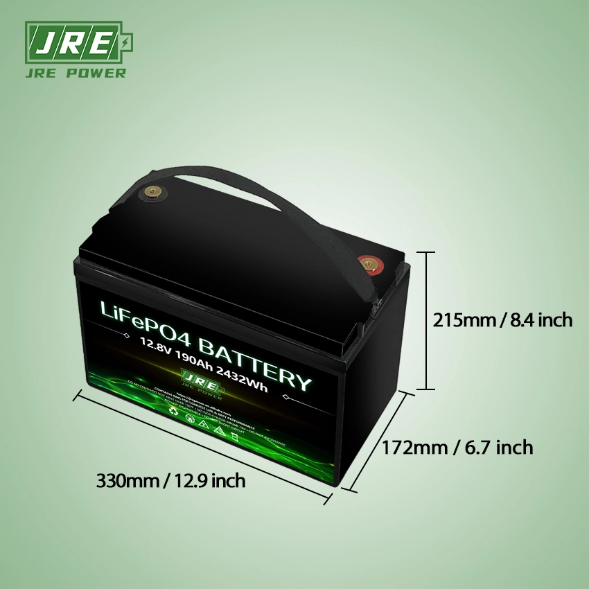 LiFePO 12V 190ah Battery Pack/Yacht RV Marine Battery/Waterproof Boat Batteries