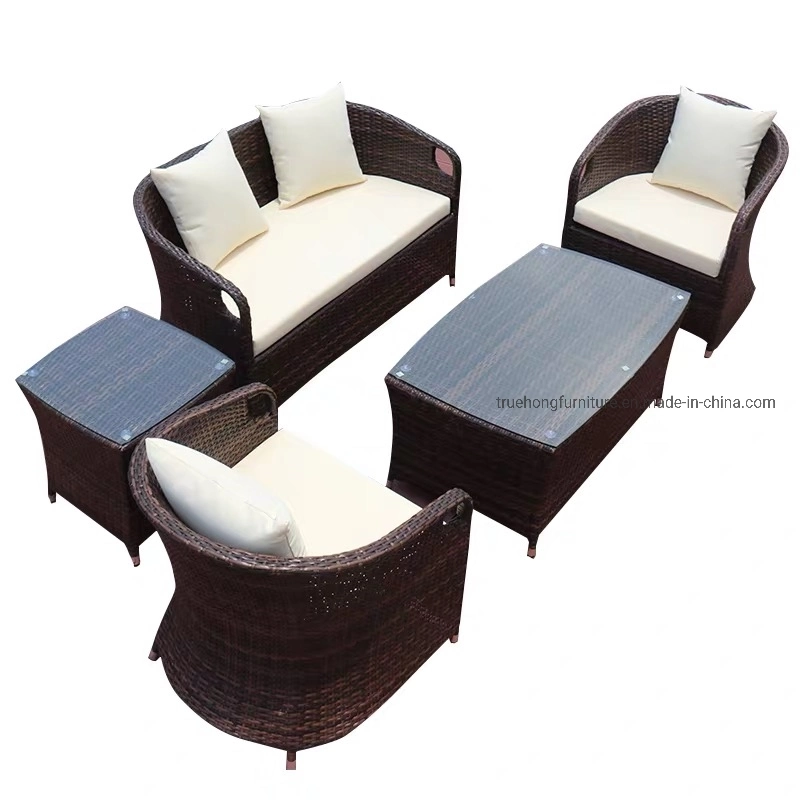Hotel Outdoor Wicker Furniture Outdoor Sofa Set Outdoor Water Proof Sofa Furniture UV Resistant Sofa Set