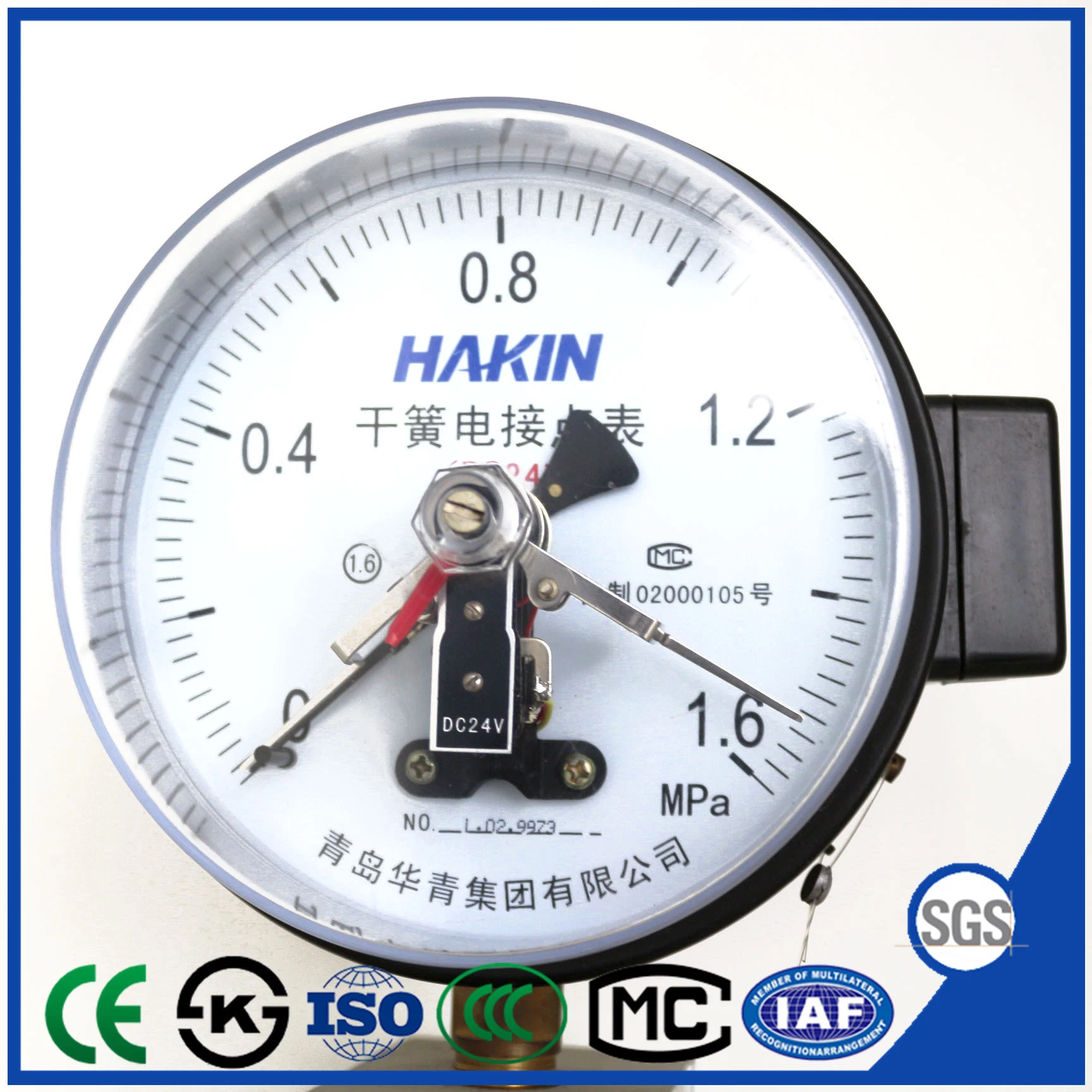 Reed Switch Electric Contact Pressure Gauge with Manufacture Directly