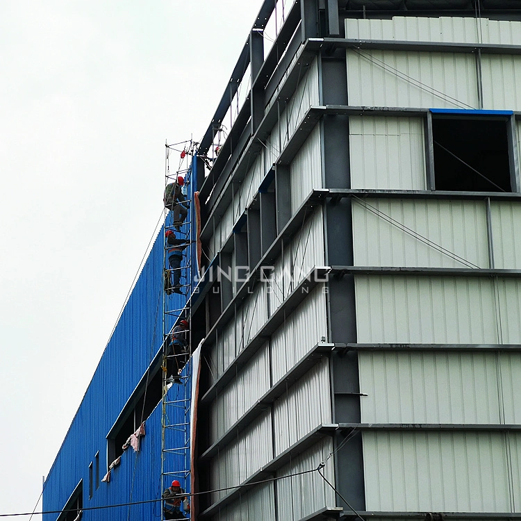 Estructura de acero galvanizado de metal Q235 T355 H Sección arrojar la construcción de almacenamiento para el Taller de almacenes prefabricados