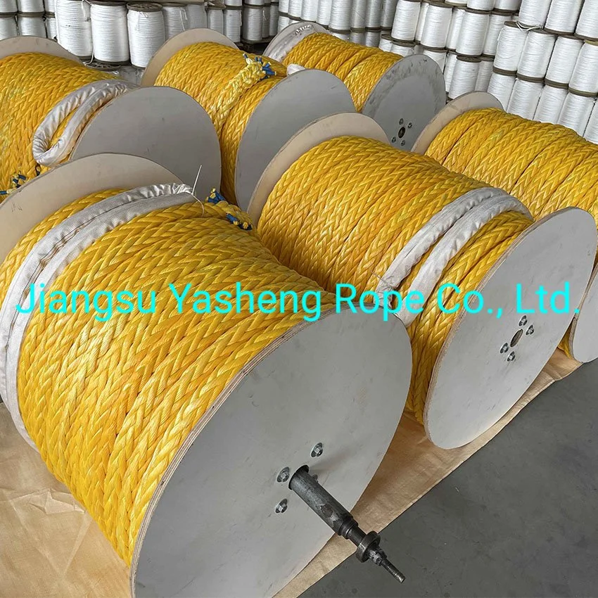 High quality/High cost performance Yellow UHMWPE Towing/Mooring Rope