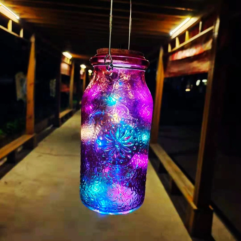 Round Belly Festival Decoration Color Glass Lampshade for Night