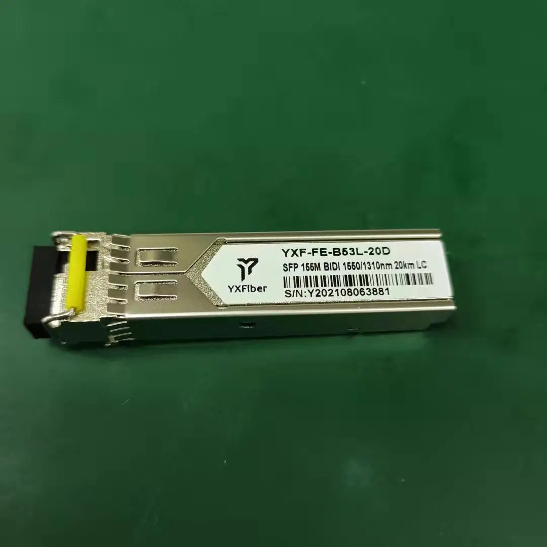 Fe Single Mode Fiber Module 155m 1310/1550nm 20km LC Sc Type Transceiver Made in China