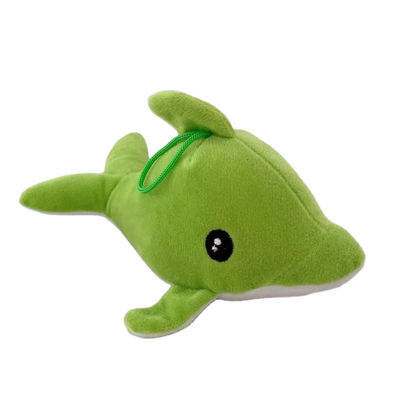 10cm Soft Dolphin Sea Animal Mini Toy Cute Plush Keychain for Promotion