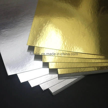 Metallisierte Karton-Papier aus Gold und Silber