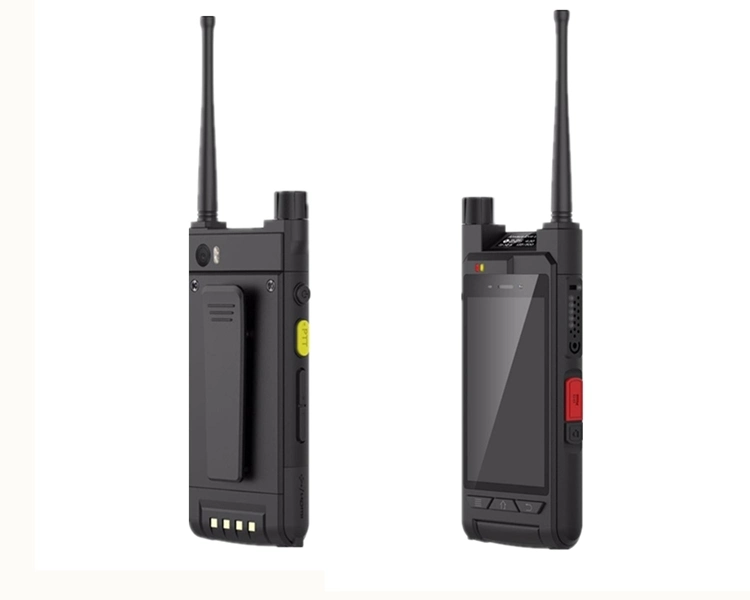 4G WiFi GPS y cámara de reconocimiento facial de comparación de 4 pulgadas de pantalla táctil Walkie Talkie 1080P de la Ley de intercomunicación inteligente DMR