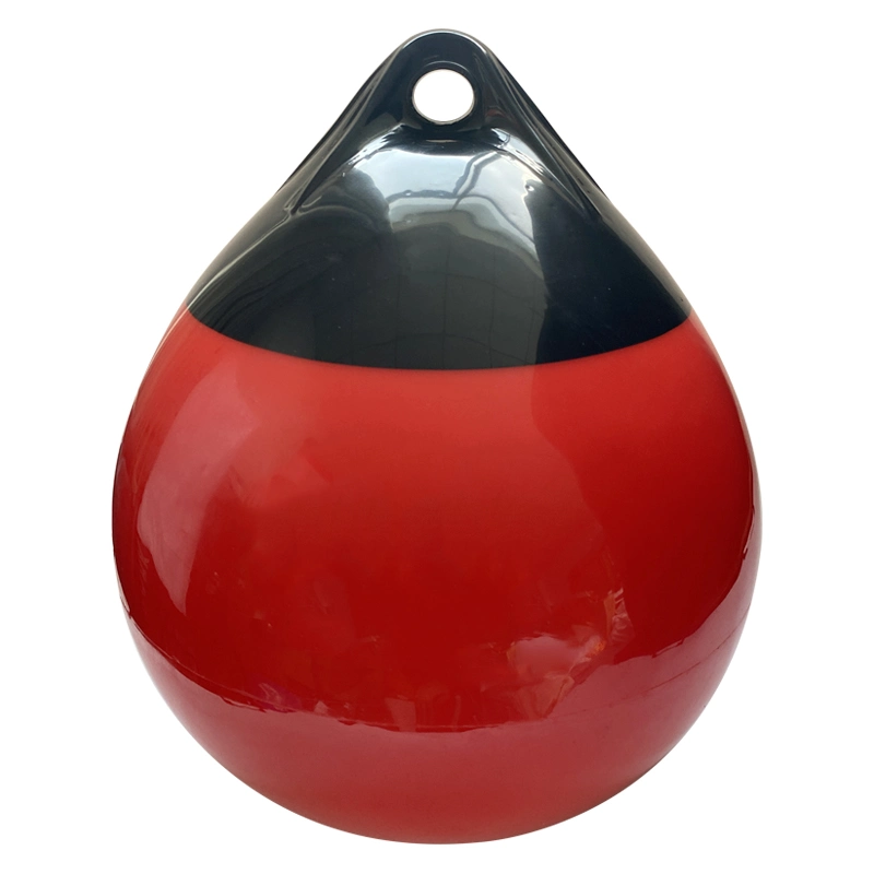 15 بوصة X 20 بوصة باللون الأحمر زورق موورينغ تشتري كرات قابلة للانتفاخ في شكل دائري للإرساء/صيد السمك/سرطان البحر