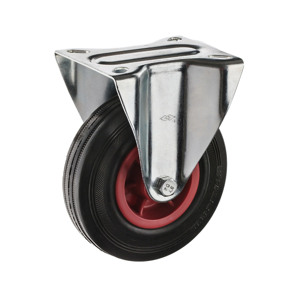 Swivel Black Rubber Caster Wheels for Garbage Bin Series