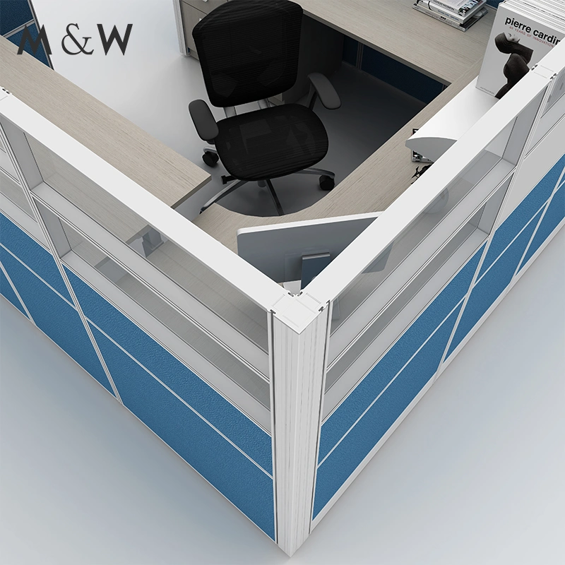 Divider Partition Desks Cubicle Desk Wood Table L Shape Workstation Office Furniture