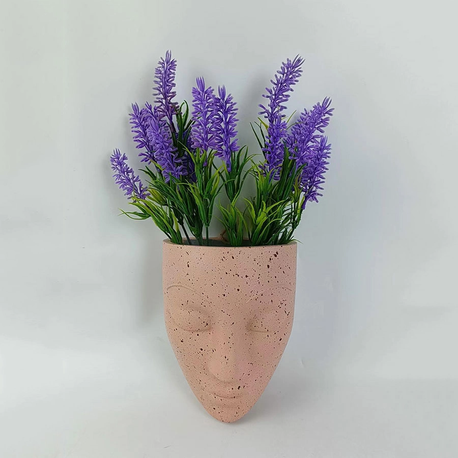 Customized Geometric Pattern Round Terracotta Garden Decorative Pots Planter Pot Cement Flowerpot