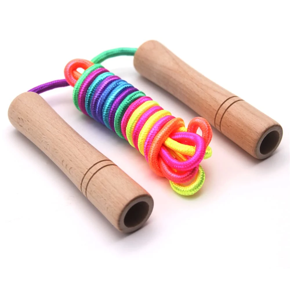 Hot Selling Home Fitness Equipment Handle Adjustable Cotton Skkiping Jump Rope