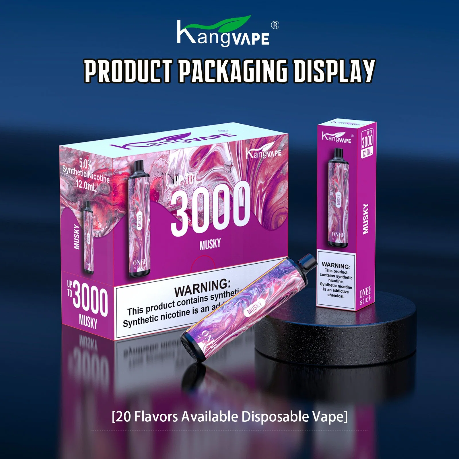 Kangvape Onee Stick 3000 Puff، أهلاً بك معرفة المزيد