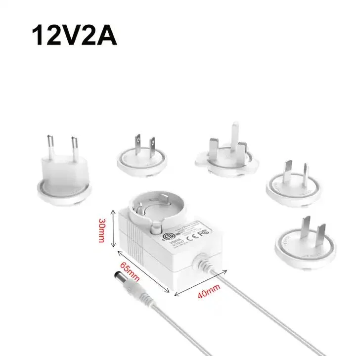 Interchangeable Adaptor Universal International AC 230V 50Hz Input 12V 2A 9volt Adapter 26V 2500mA 110V DC Power Adapter Supply