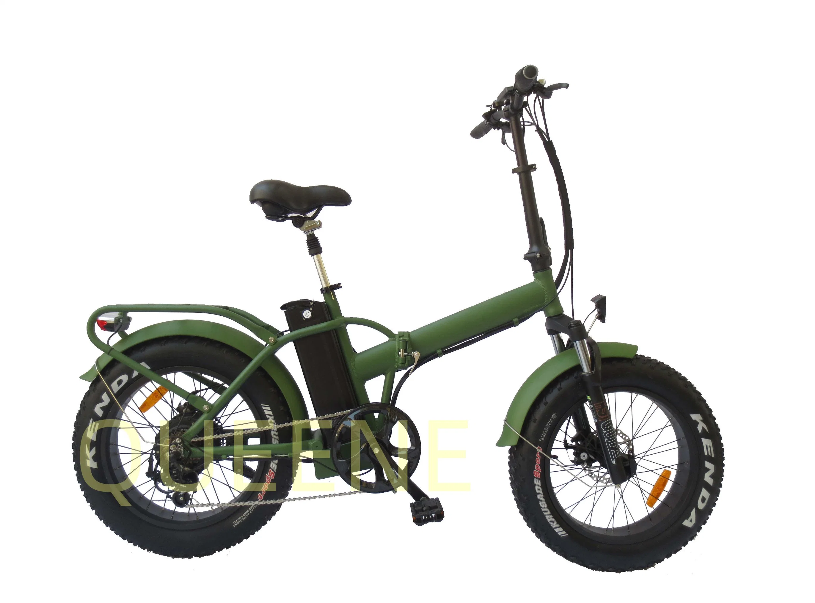 Queene 20 Inch Folding Lithium Battery Snow Bike 7-Speed Fat Tire E-Bike Mini Bicycle Customized Wholesale/Supplier Changeable Bike