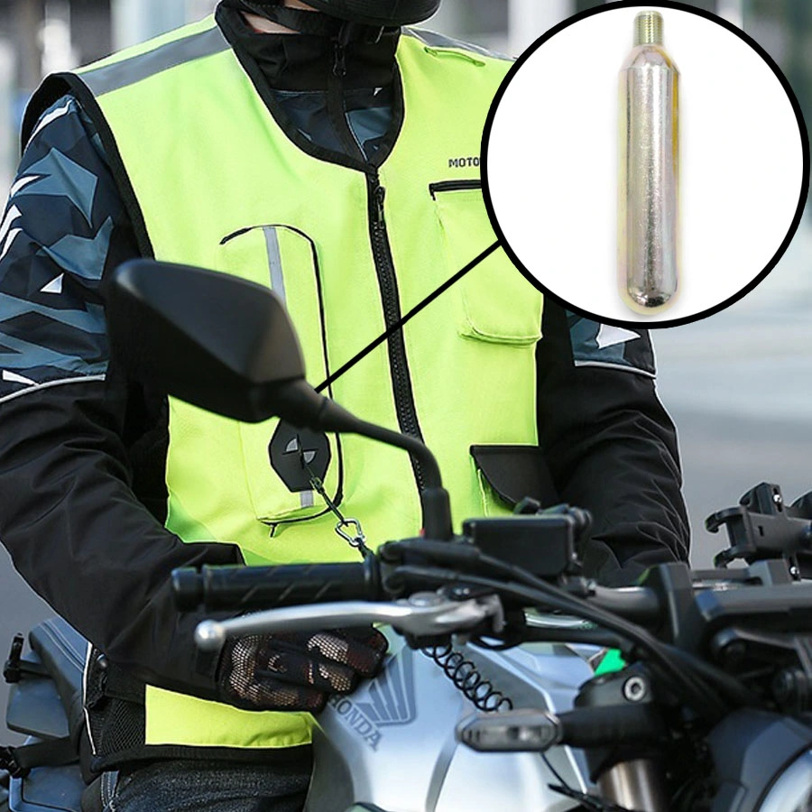 CO2 Gas Manufacturer 38g 45g 60cc CO2 Cartridge 50cc Airbag for Motorcycle Auto Racing Wear