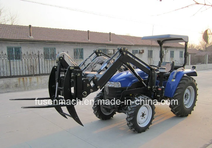 55kw Four Wheel Drive Farm Wheel Tractor (75HP, 4WD with Cab)